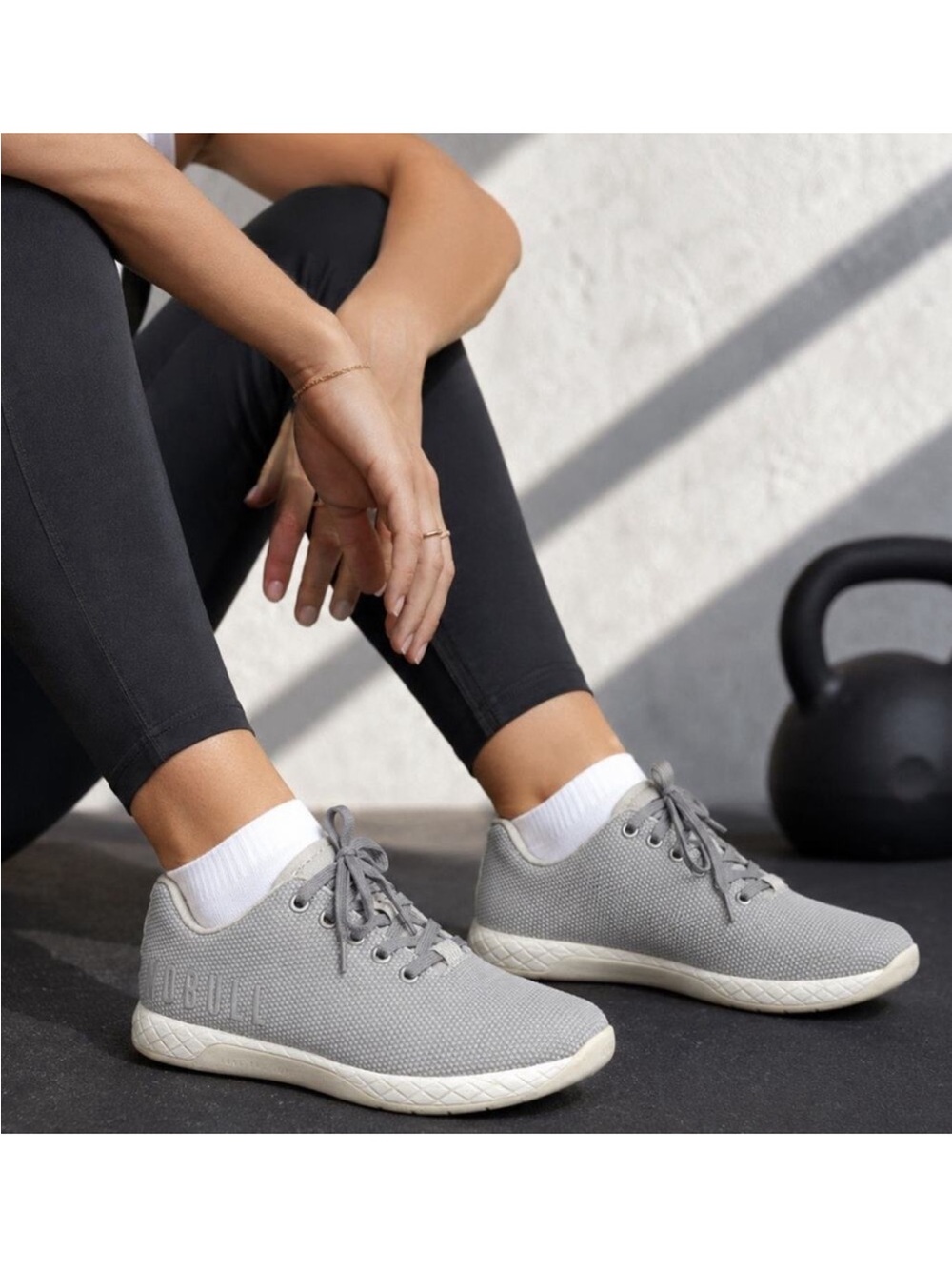 NOBULL SuperFabric CrossFit Trainer Gray Sneakers Men's 6 Women's 7.5